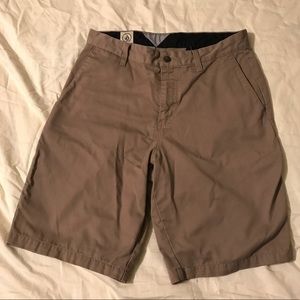 Volcom casual light brown shorts size 31